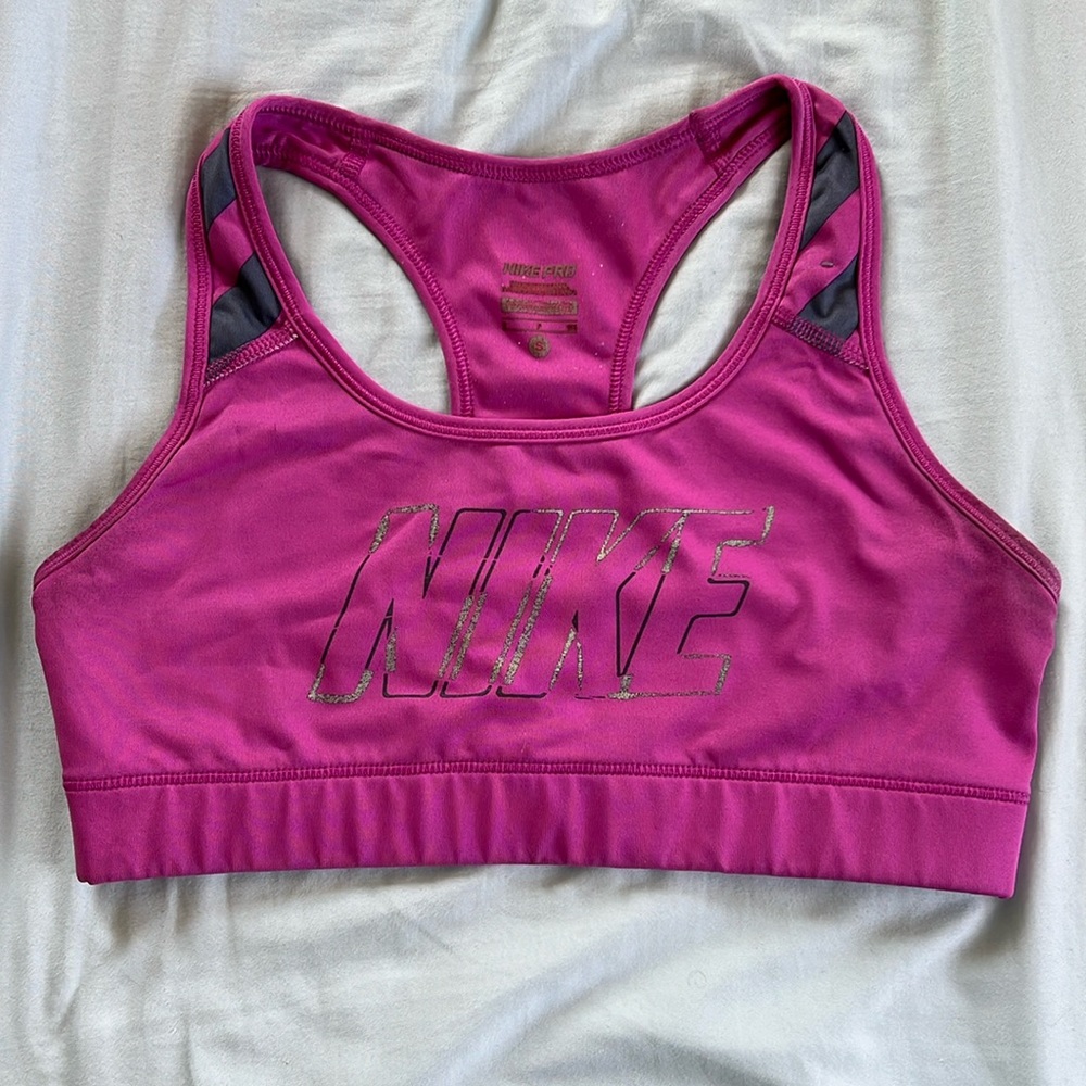 Pink Nike Dri-Fit Sports Bra